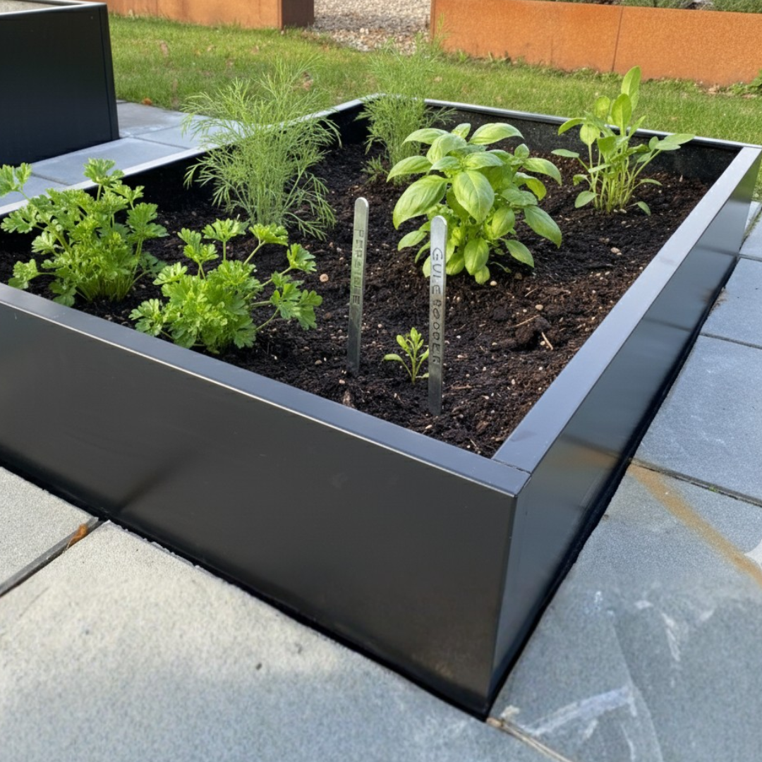 Højbed i sort | B40 H25 | L40 cm